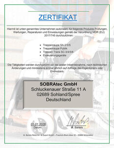Bild M.Bartels - Zertifikat